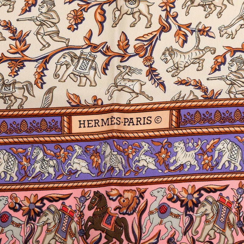 Chasse en Inde Silk Scarf 90 - Image 5