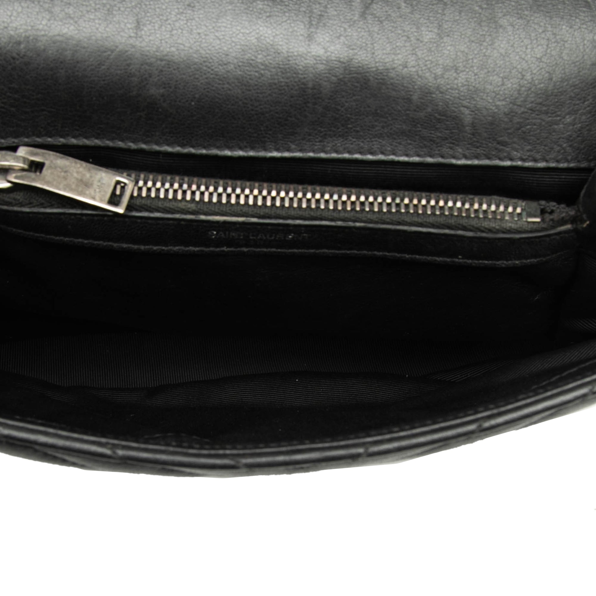 Medium Chevron Sheepskin Monogram College Satchel - Image 4