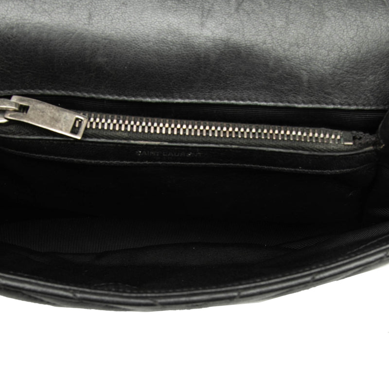 Medium Chevron Sheepskin Monogram College Satchel - Image 4