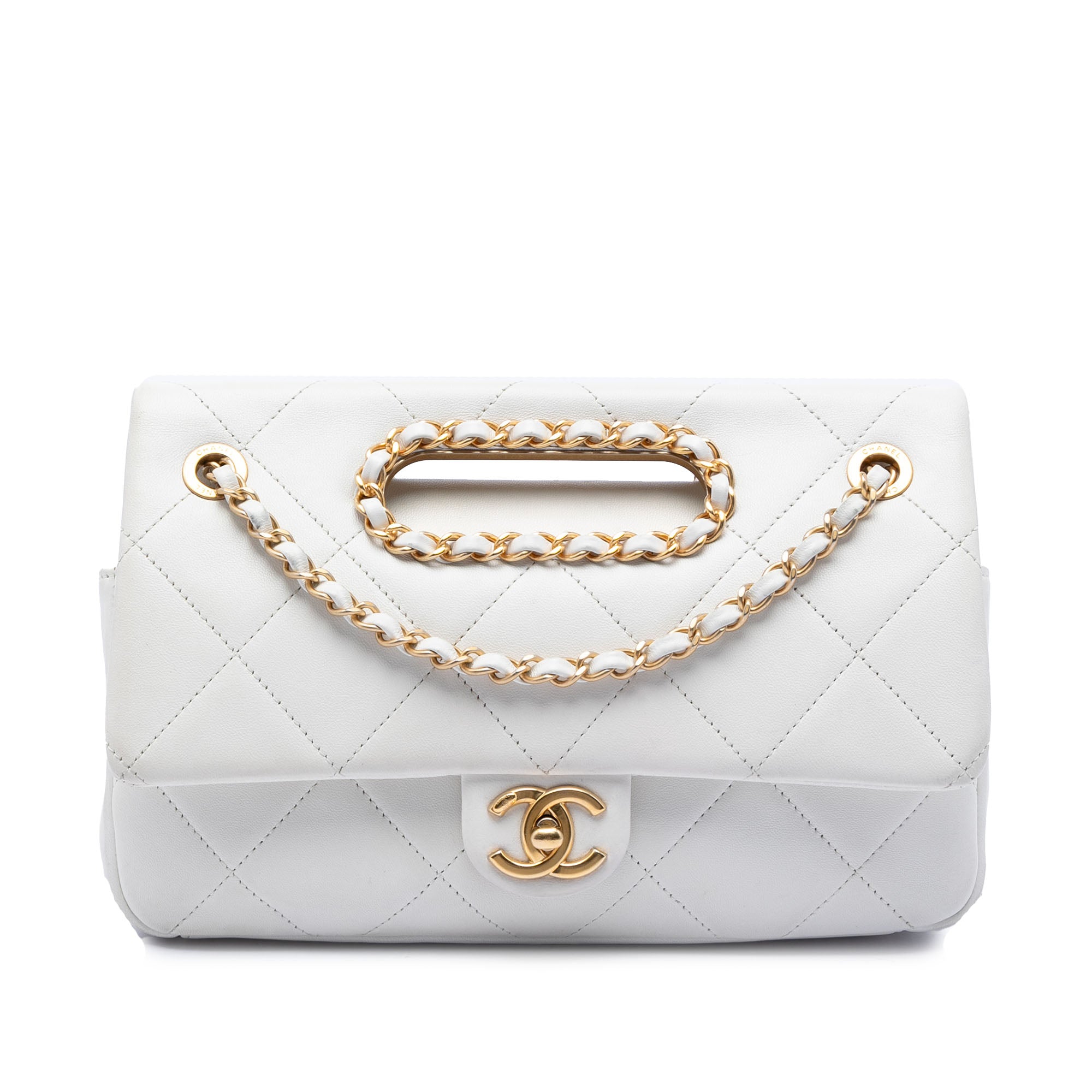 Medium Quilted Lambskin A Real Catch Flap - Image 1