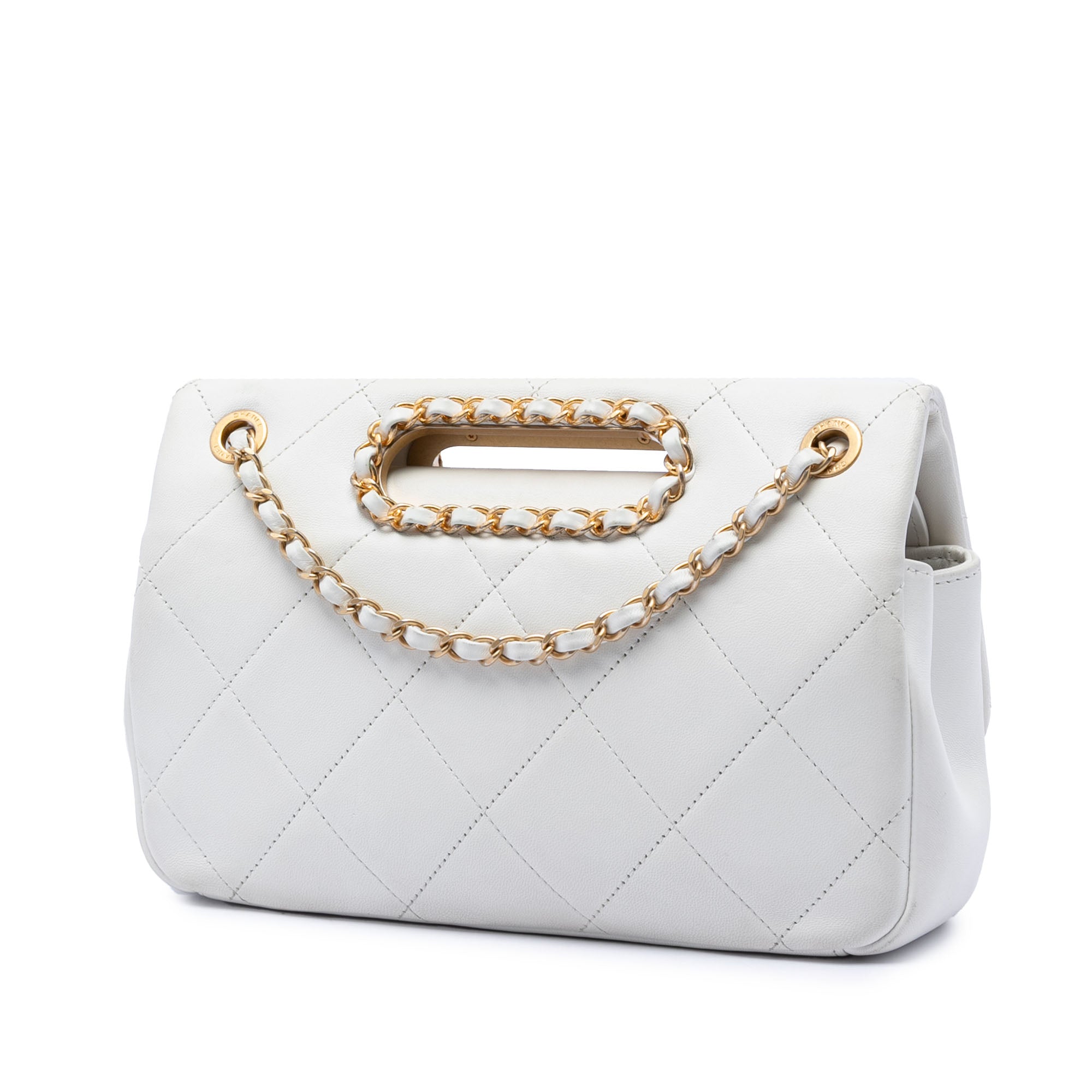 Medium Quilted Lambskin A Real Catch Flap - Image 2