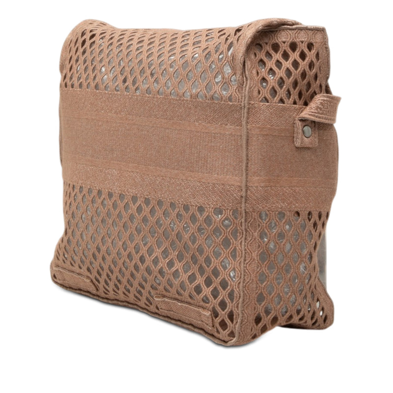 Large Embroidered Mesh Canvas Diorcamp Messenger Bag - Image 2
