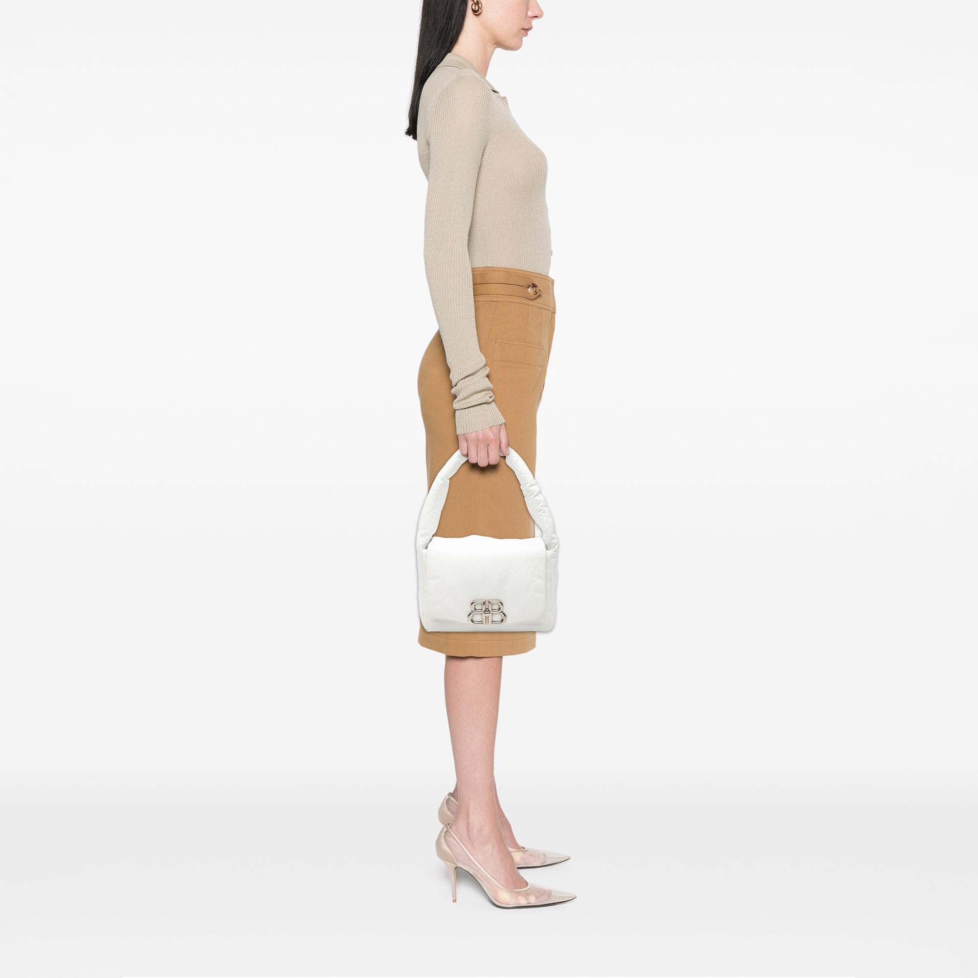 Small Calfskin Monaco Sling Shoulder Bag - Image 7