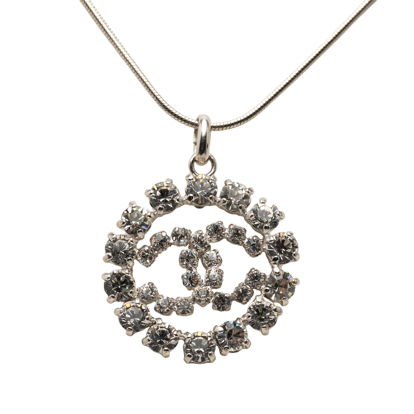 CC Brass Strass Pendant Necklace - Image 1
