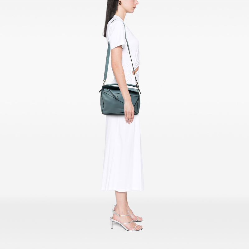 Medium Calfskin Puzzle Satchel - Image 7