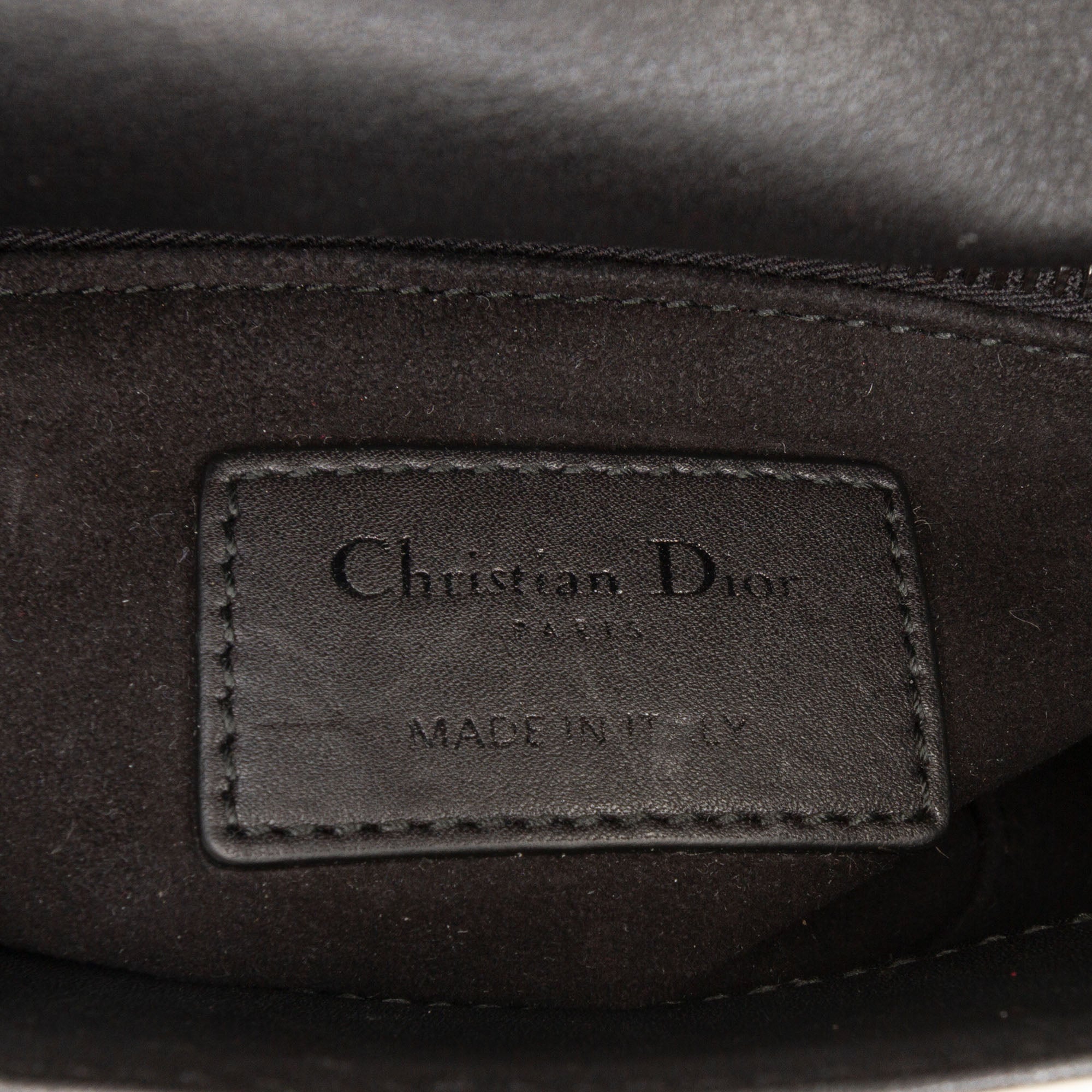 Mini Calfskin Checkered Crystal Studded Lady Dior - Image 5