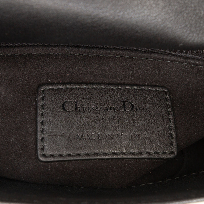 Mini Calfskin Checkered Crystal Studded Lady Dior - Image 5