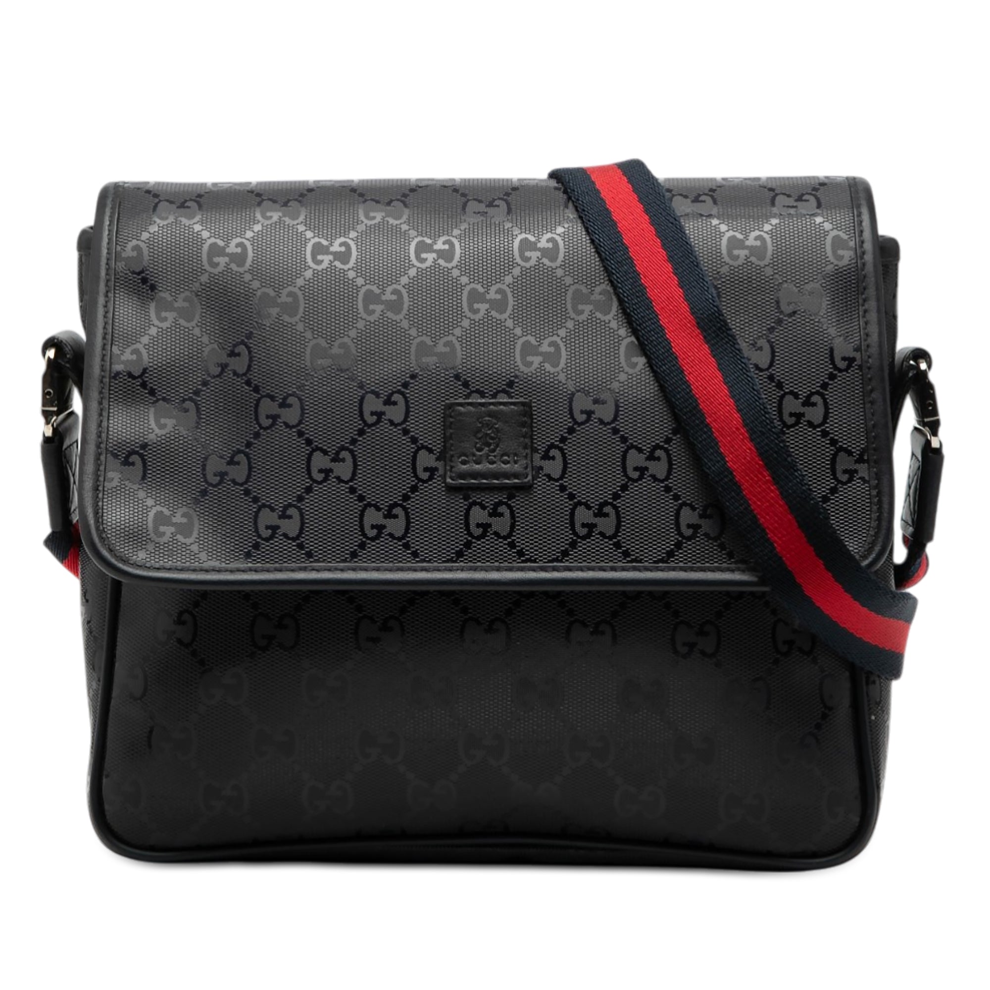 Kids GG Imprime Web Messenger Bag - Image 1