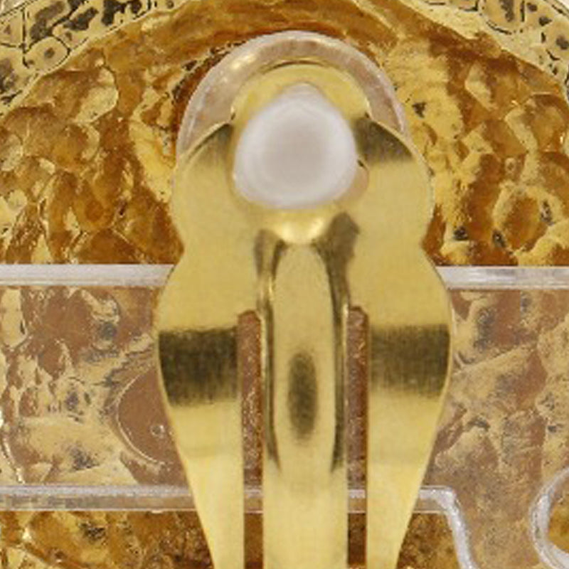 Gold Plated Rue Cambon Crest Clip On Earrings - Image 7
