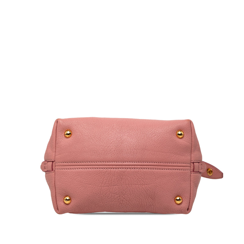 Goatskin Madras Side Zip Satchel - Image 3