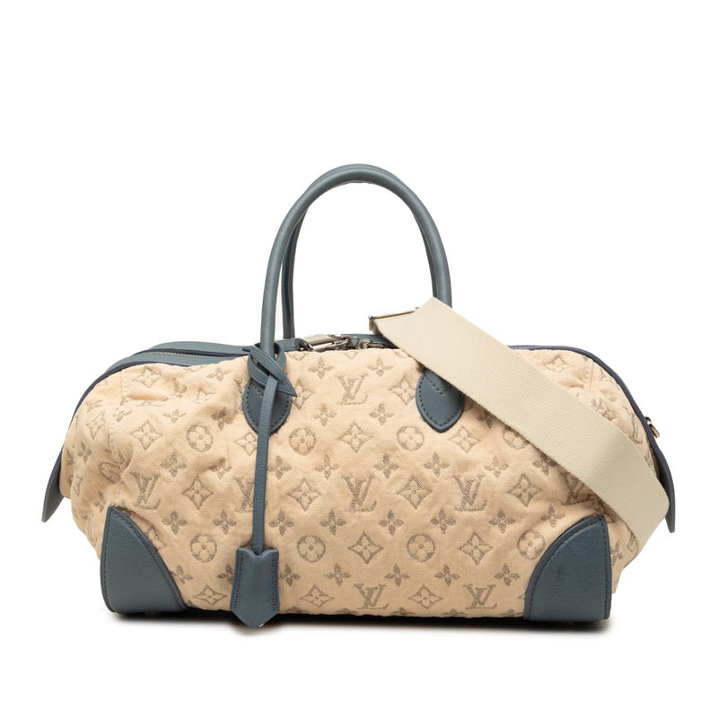 Monogram Denim Speedy Round GM