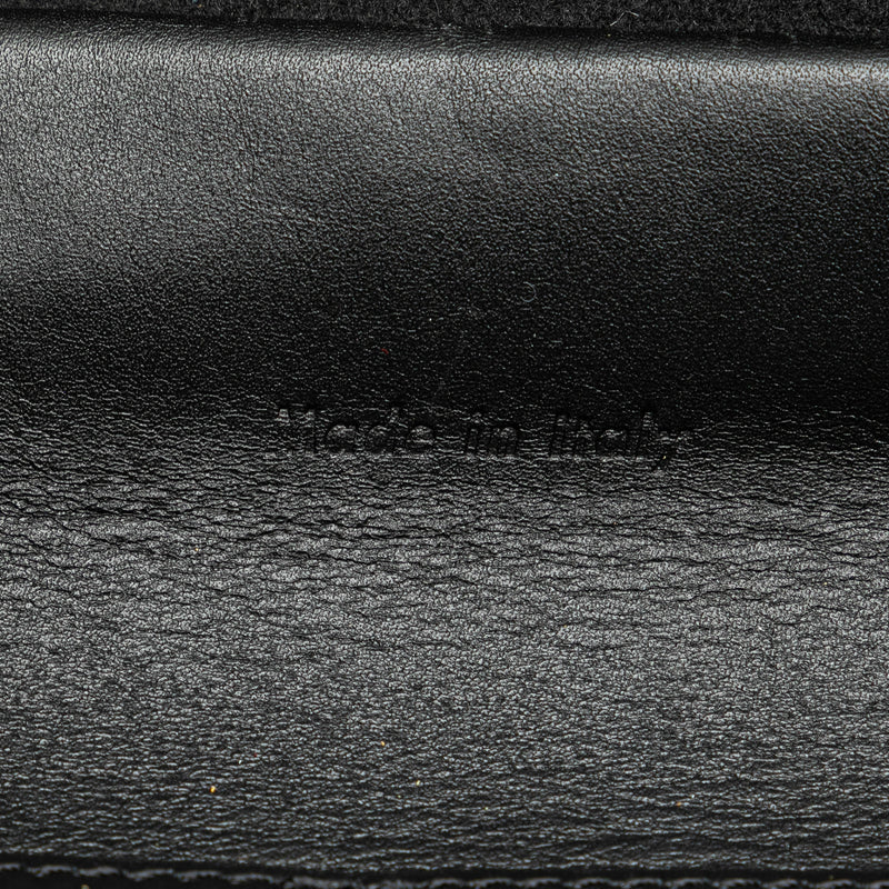 Mini Felt and Calfskin Belt Satchel - Image 6