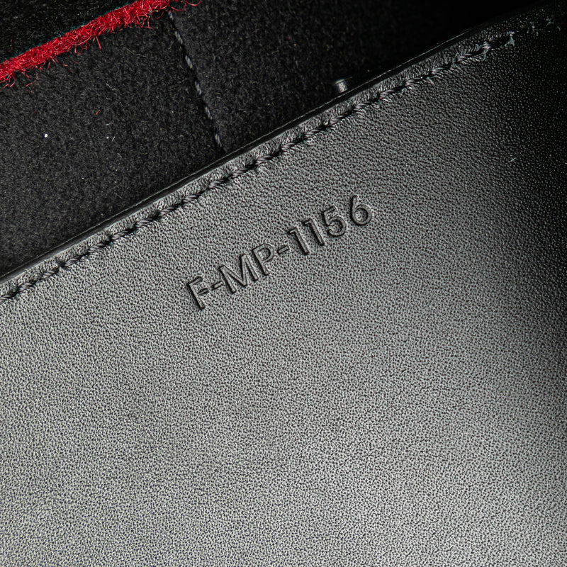 Mini Felt and Calfskin Belt Satchel - Image 7
