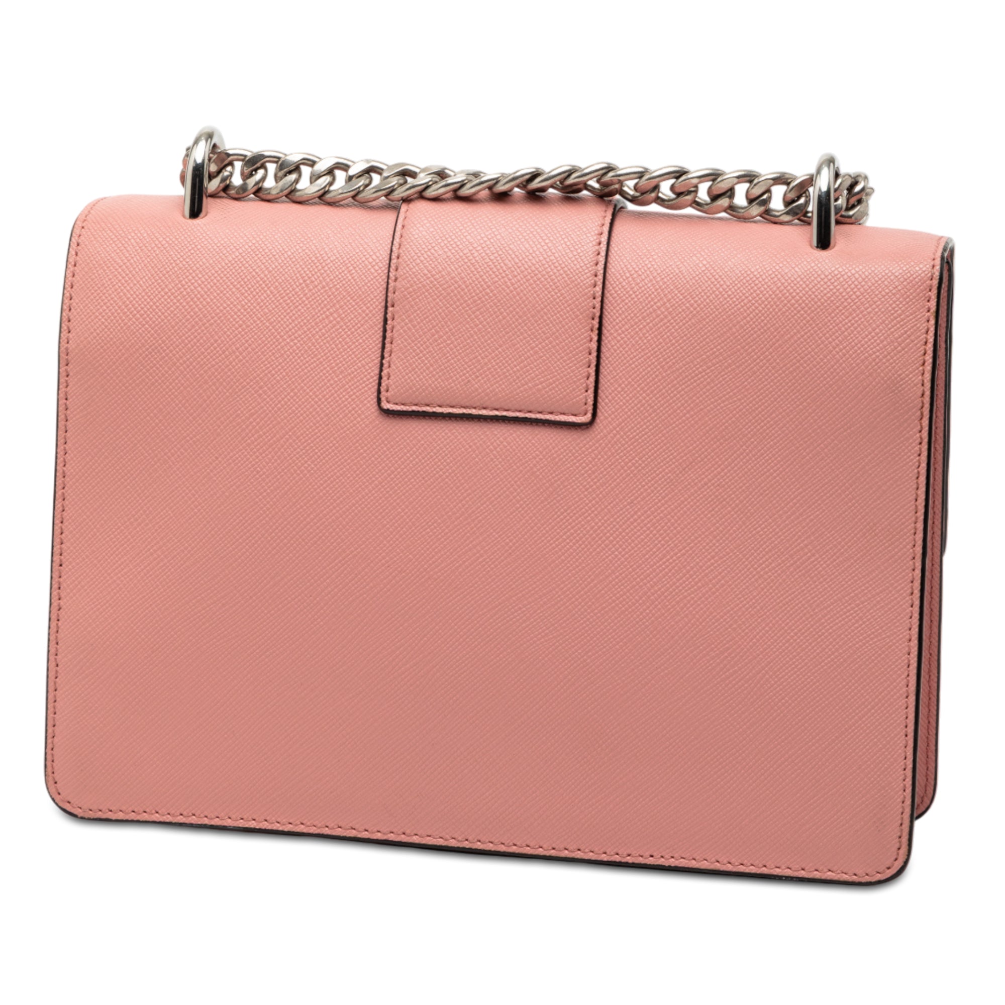Small Saffiano Sound Lock Chain Crossbody - Image 2
