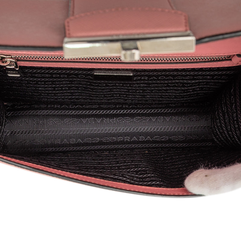 Small Saffiano Sound Lock Chain Crossbody - Image 4