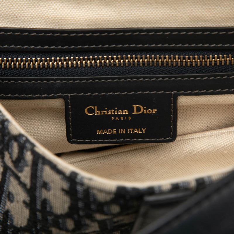 Oblique Canvas Saddle Bag - Image 5
