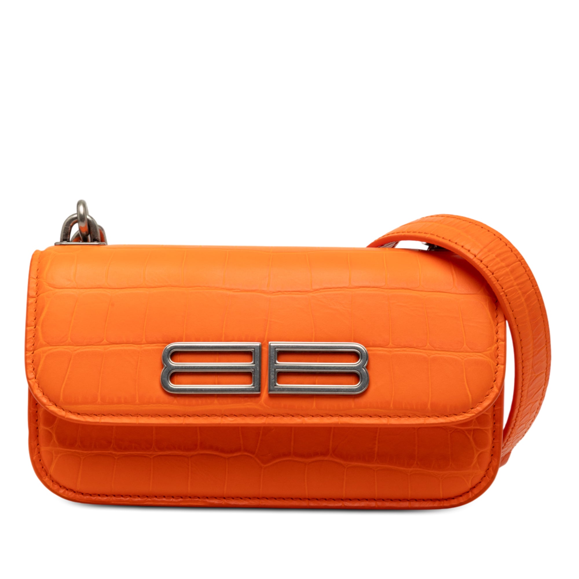 Croc Embossed Calfskin Gossip Chain Bag XS - Image 1