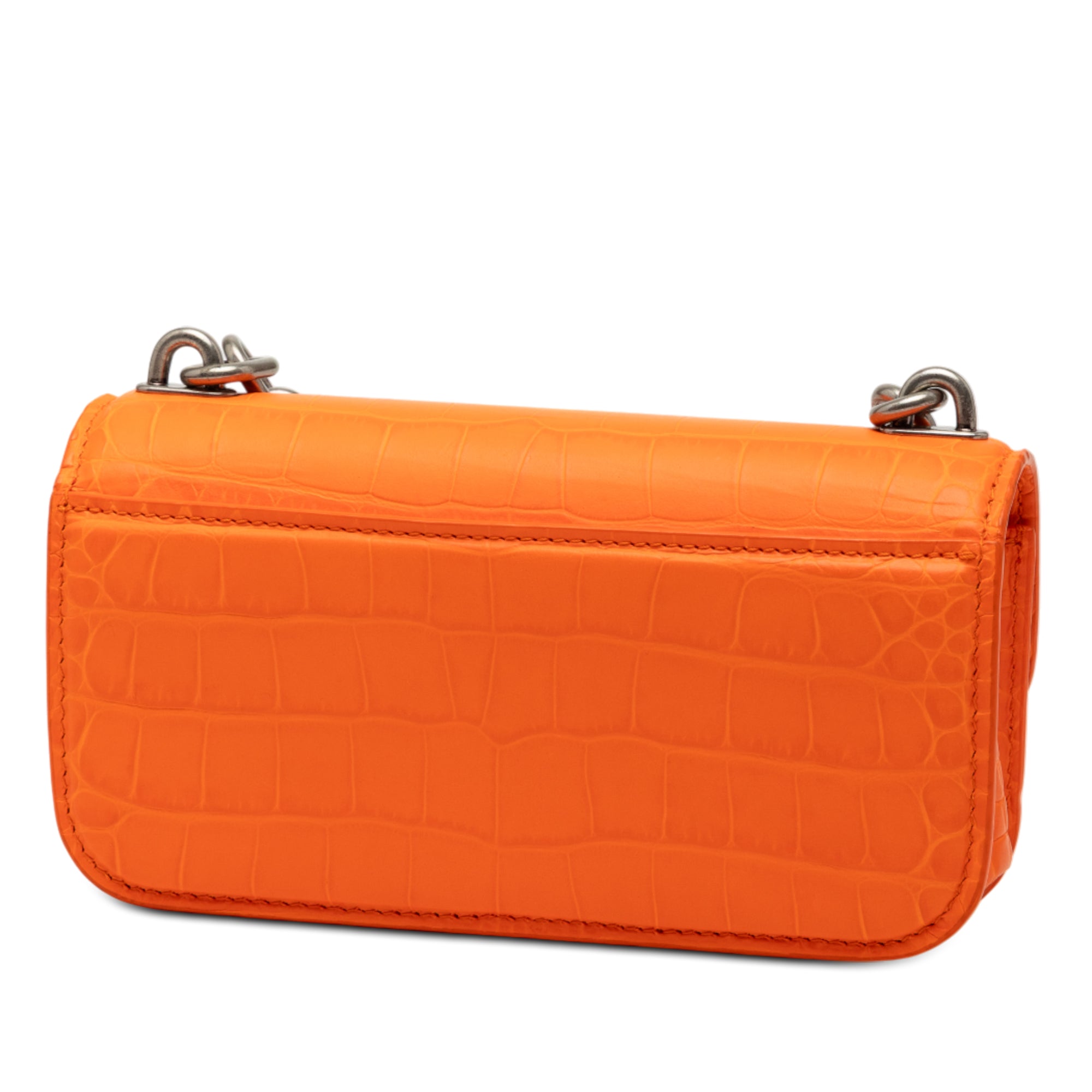 Croc Embossed Calfskin Gossip Chain Bag XS - Image 2