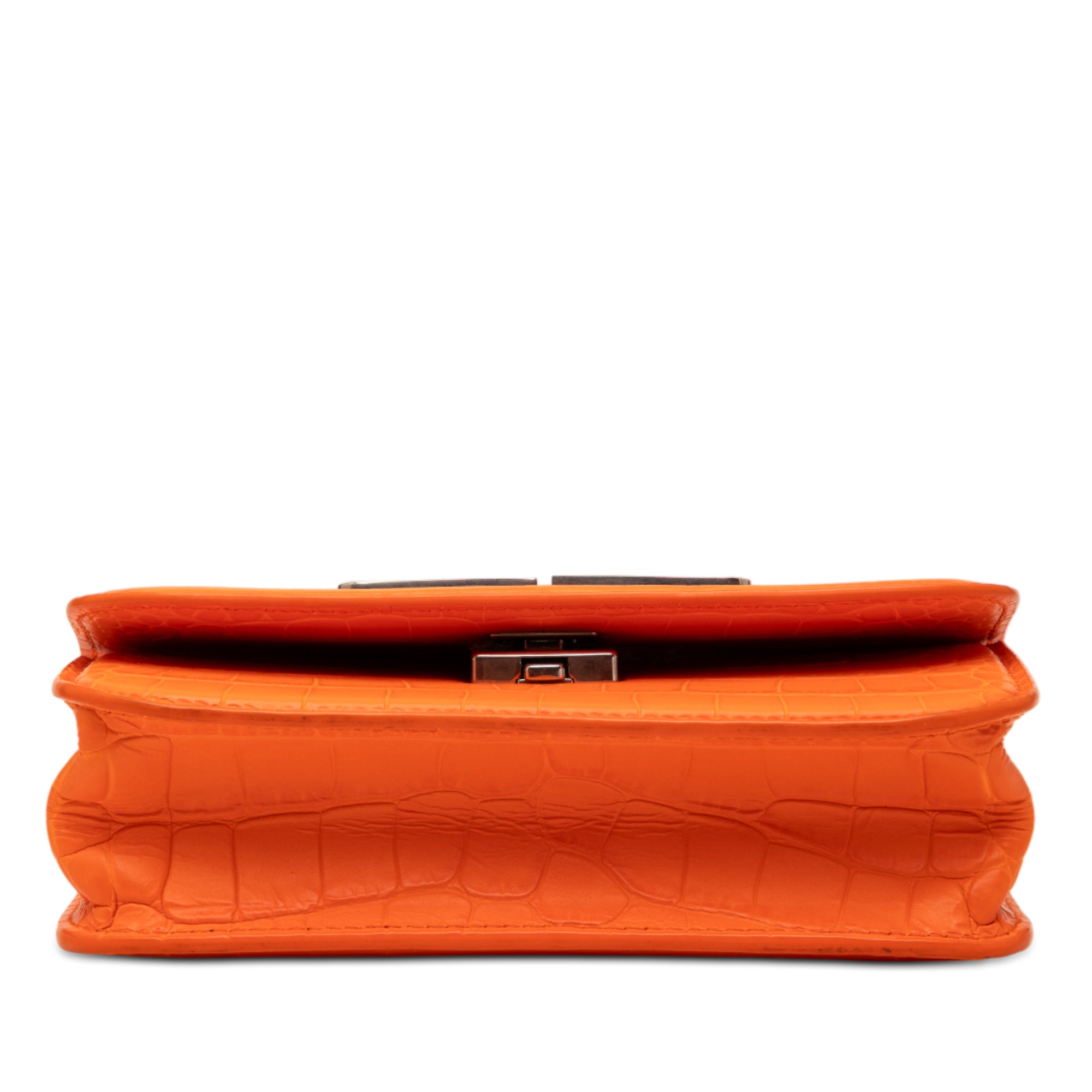 Croc Embossed Calfskin Gossip Chain Bag XS - Image 3