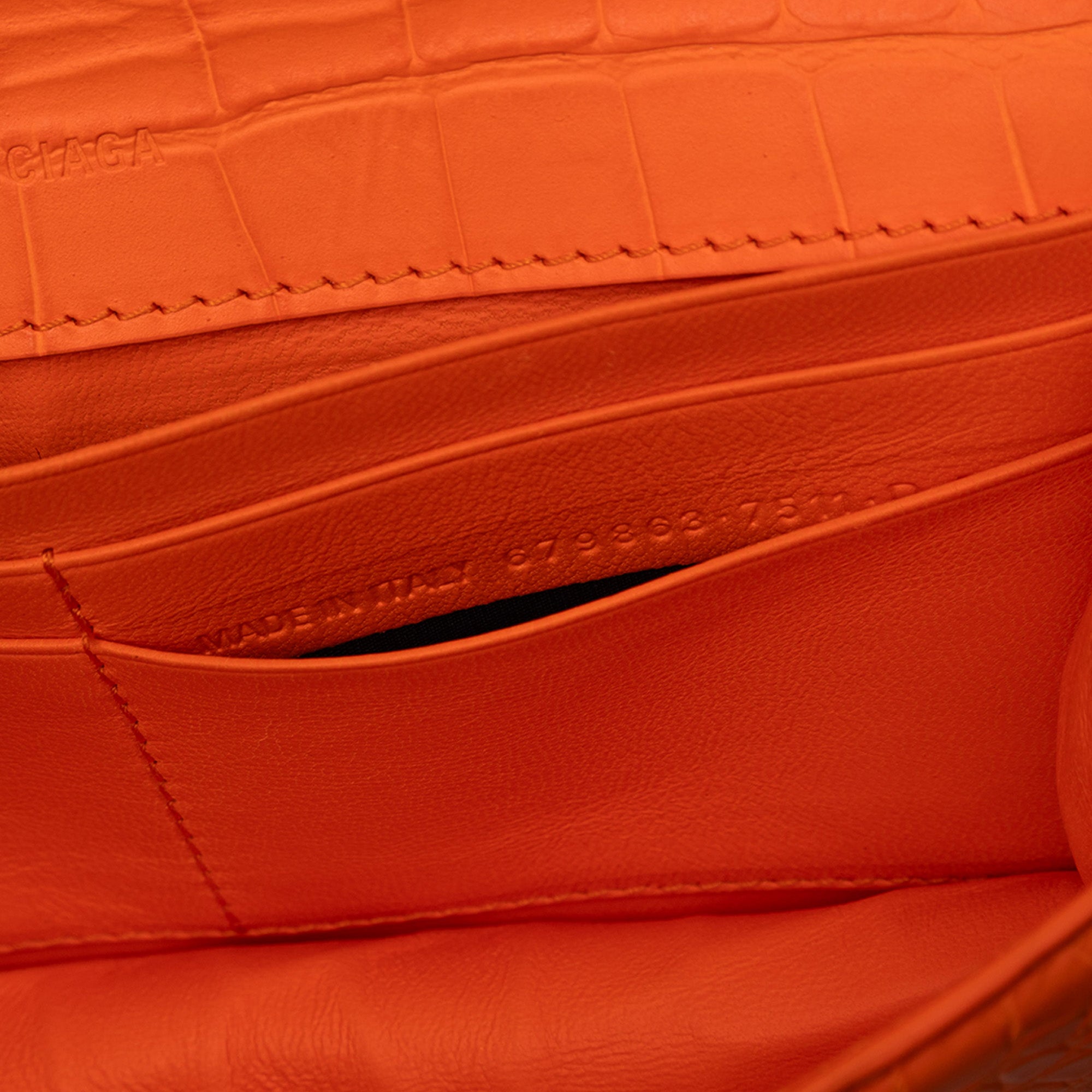 Croc Embossed Calfskin Gossip Chain Bag XS - Image 6