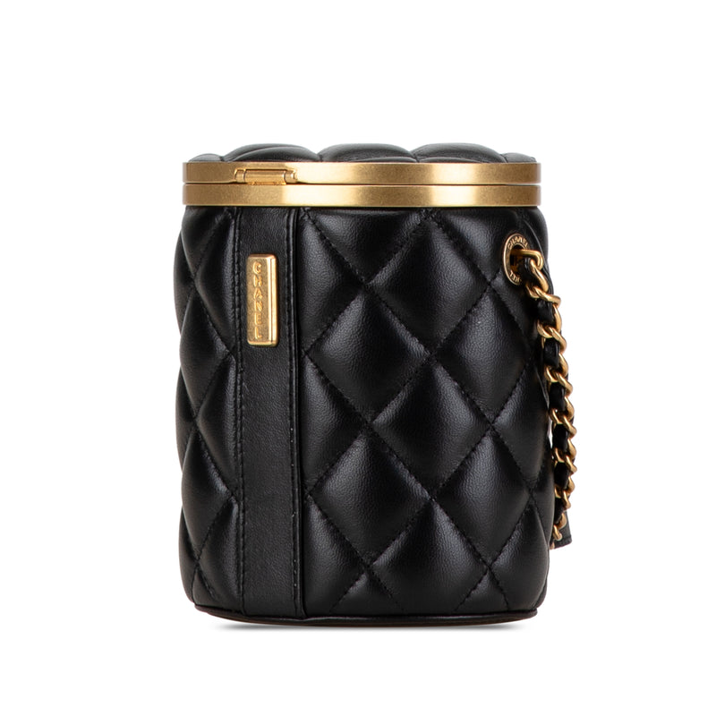 Mini Quilted Lambskin Crown Box Bag - Image 2
