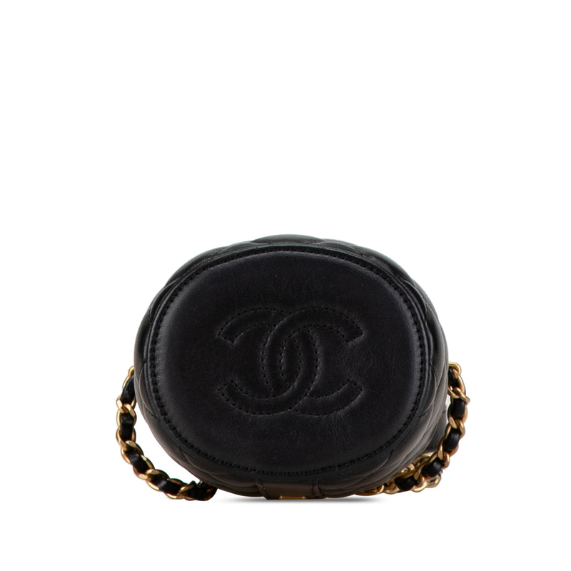 Mini Quilted Lambskin Crown Box Bag - Image 3