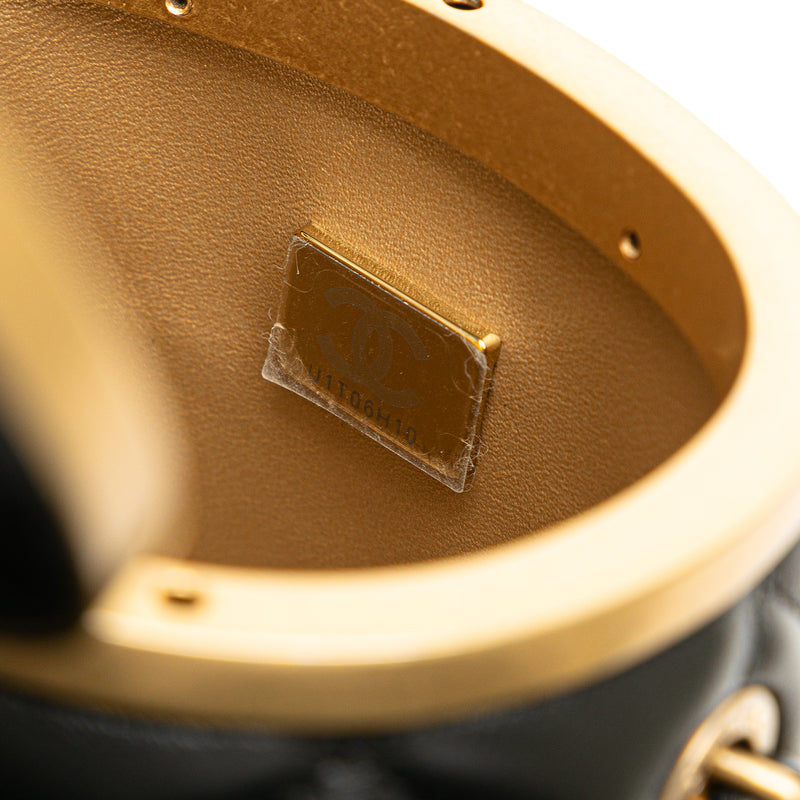 Mini Quilted Lambskin Crown Box Bag - Image 6