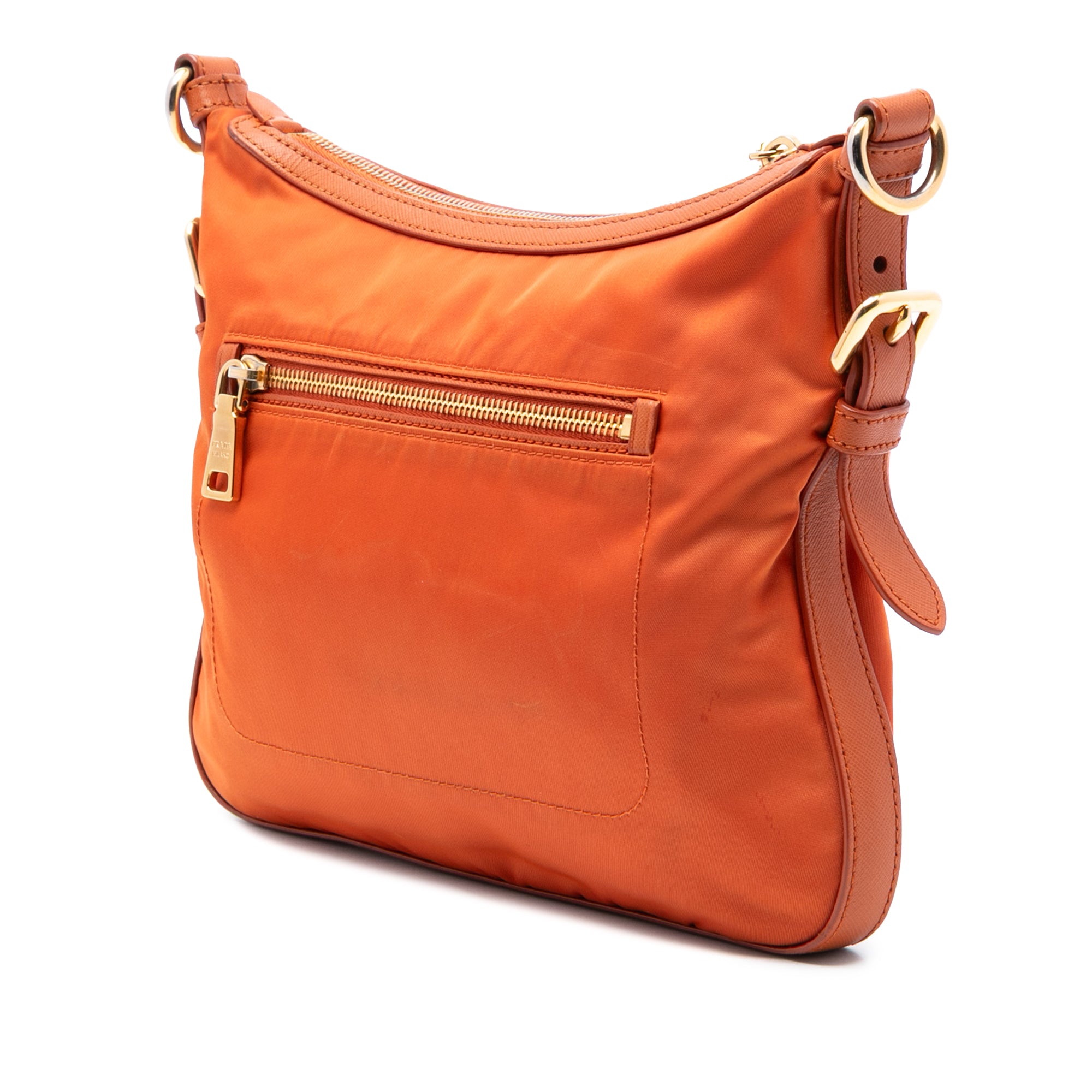 Saffiano Trimmed Tessuto Zip Top Crossbody - Image 2