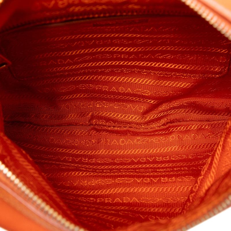 Saffiano Trimmed Tessuto Zip Top Crossbody - Image 4