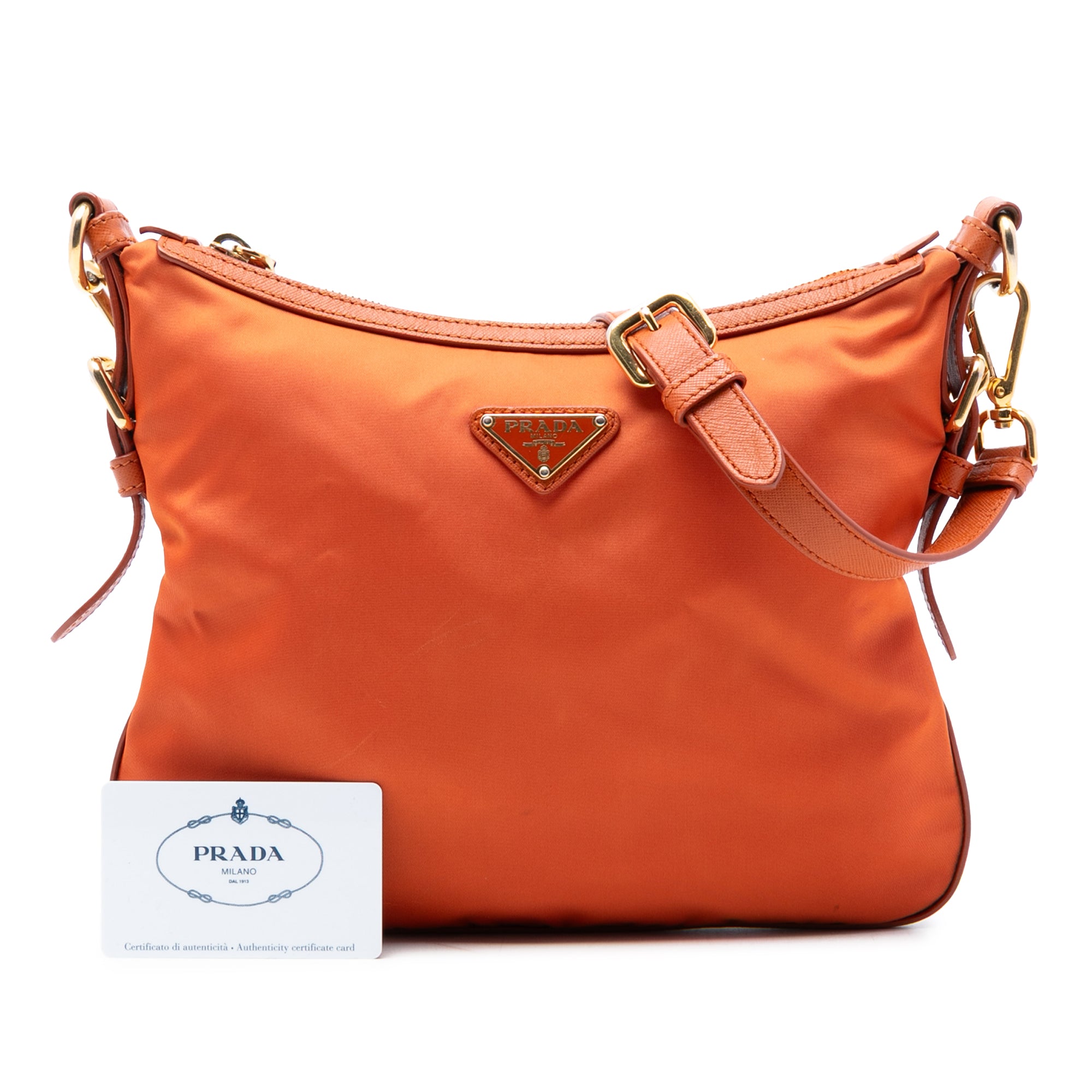 Saffiano Trimmed Tessuto Zip Top Crossbody - Image 7