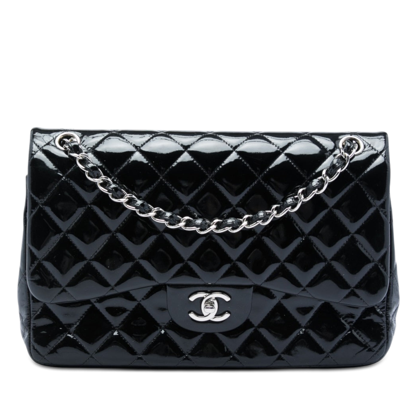 Jumbo Classic Patent Double Flap - Image 1