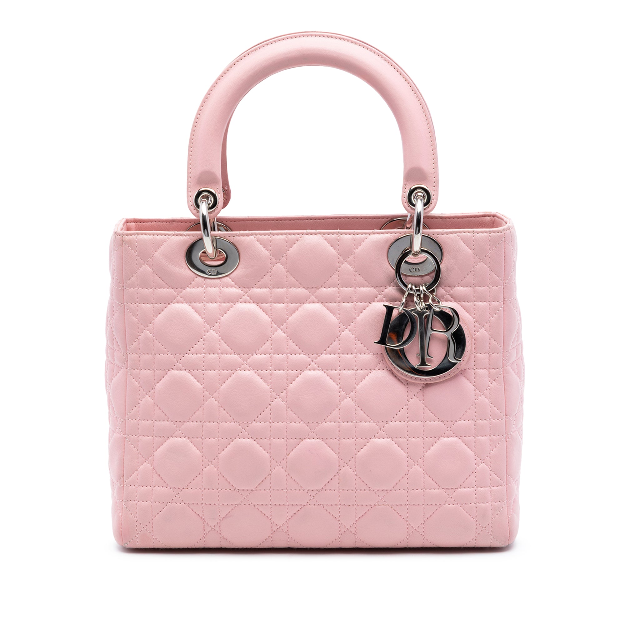 Medium Lambskin Cannage Lady Dior - Image 1