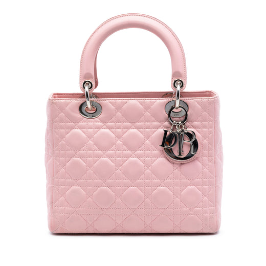 Medium Lambskin Cannage Lady Dior - Image 1
