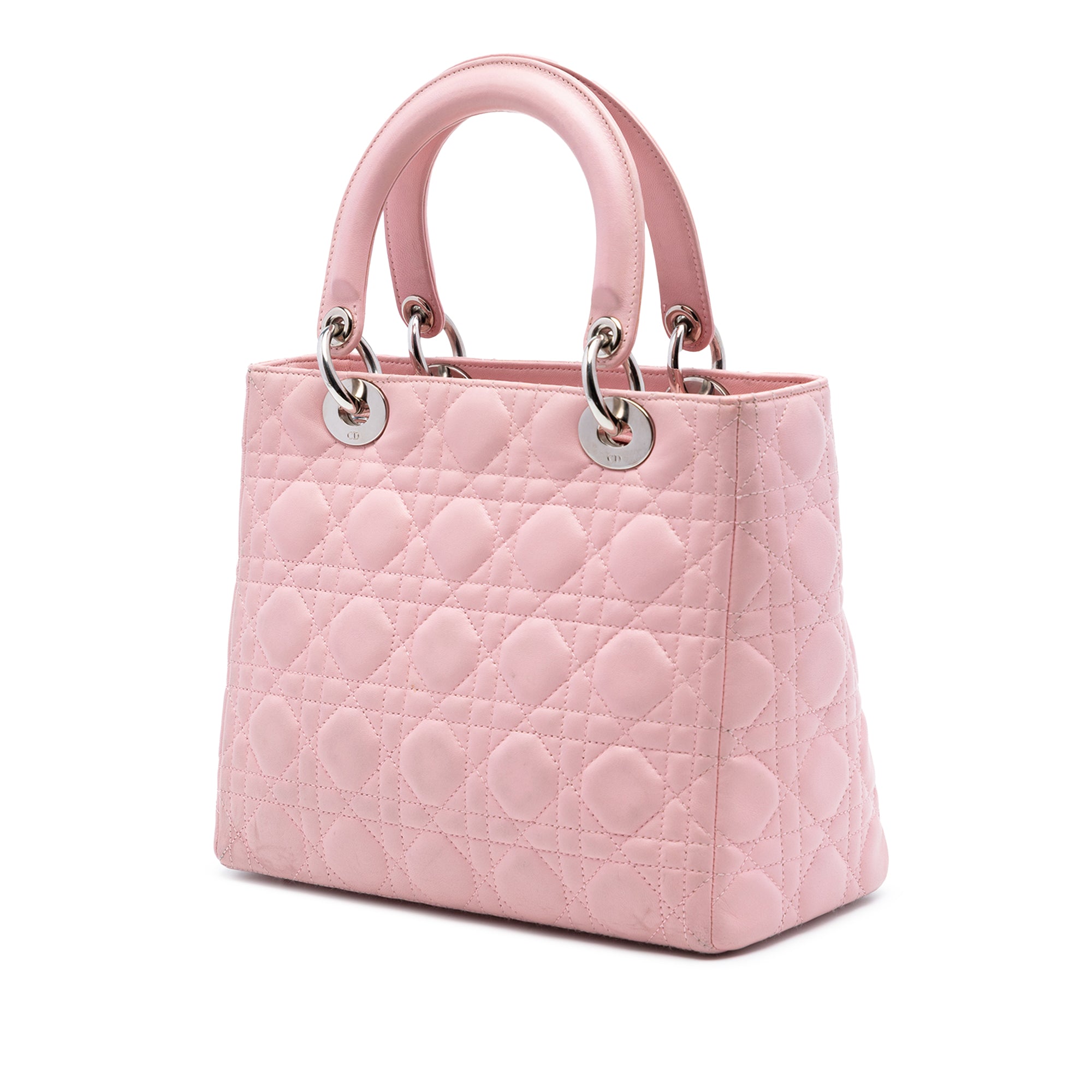 Medium Lambskin Cannage Lady Dior - Image 2