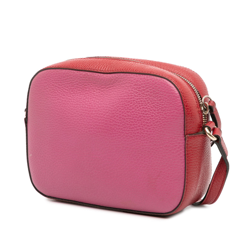 Small Bicolor Leather Soho Disco Crossbody - Image 2