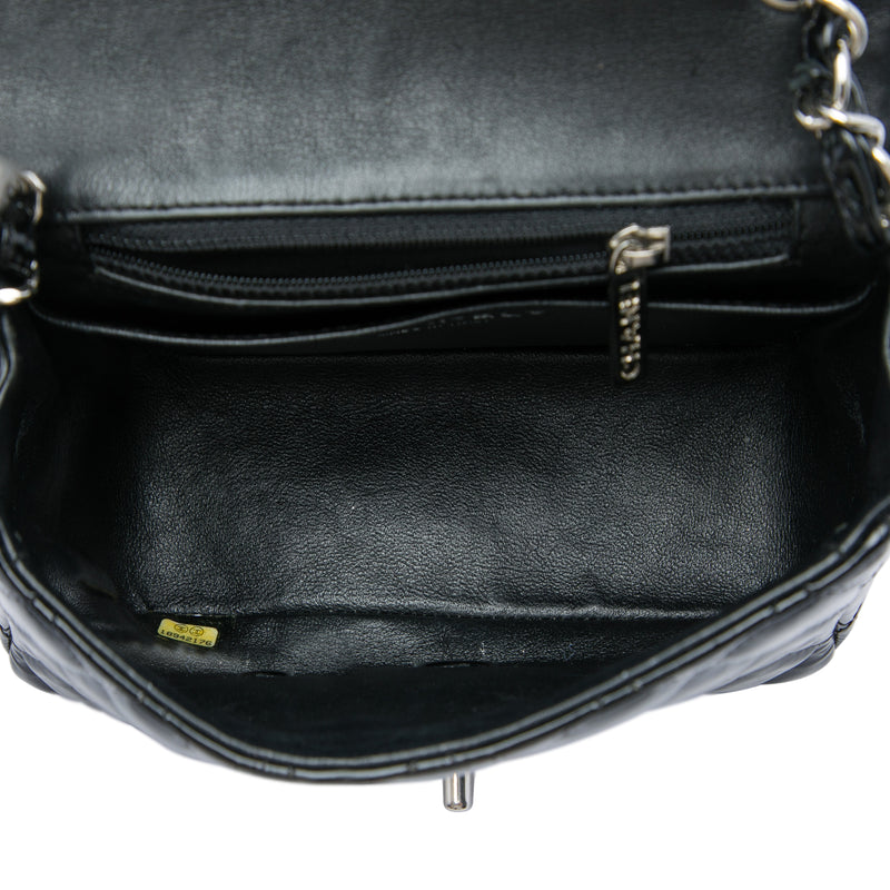 Mini Square Classic Patent Single Flap - Image 4