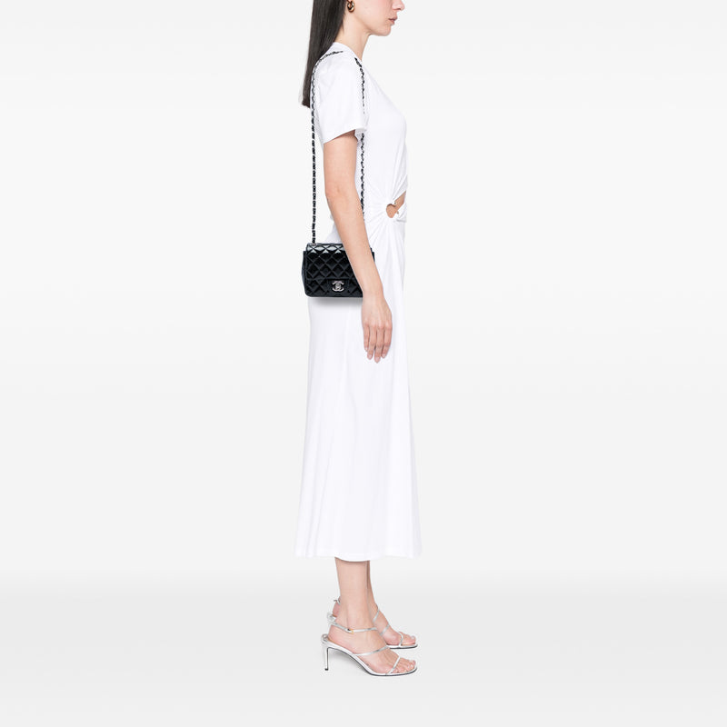 Mini Square Classic Patent Single Flap - Image 5
