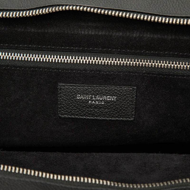 Medium Grained Calfskin Cabas Rive Gauche Satchel - Image 5