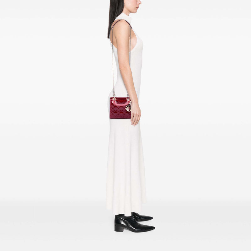 Mini Patent Cannage Lady Dior - Image 6