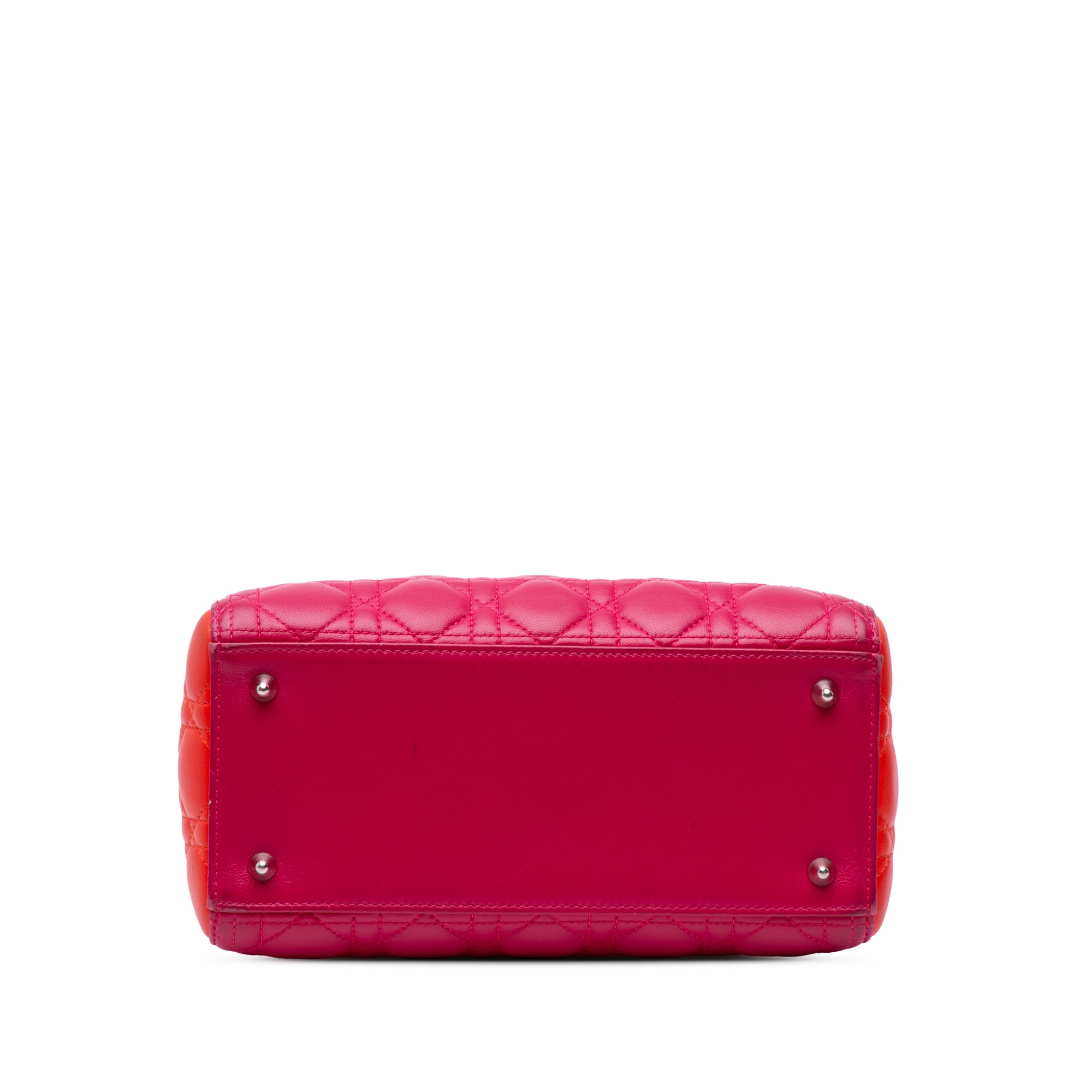 Medium Tricolor Lambskin Cannage Lady Dior - Image 3