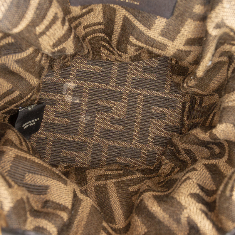 Mini Quilted Silk FF 1974 Mon Tresor Bucket Bag - Image 4