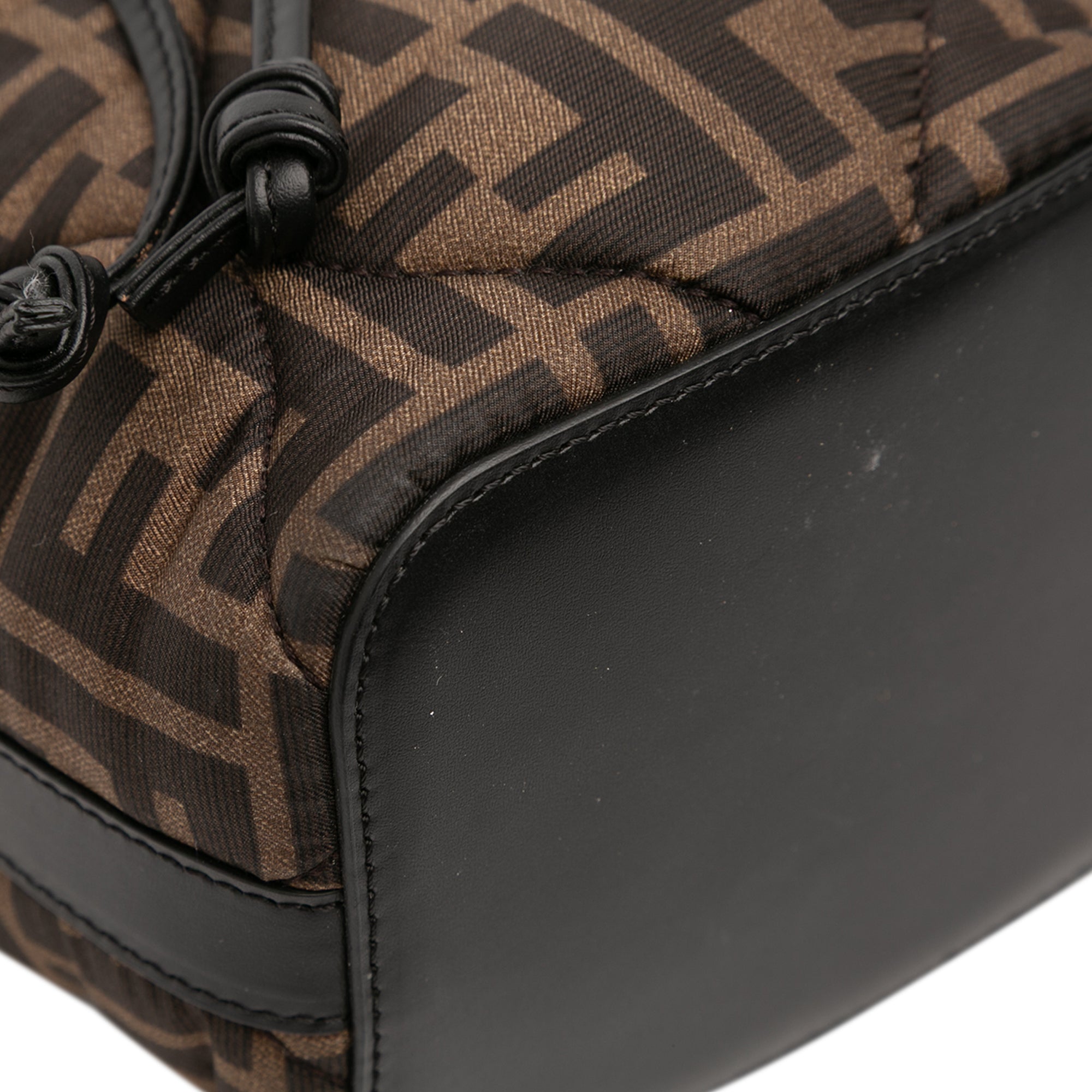 Mini Quilted Silk FF 1974 Mon Tresor Bucket Bag - Image 7