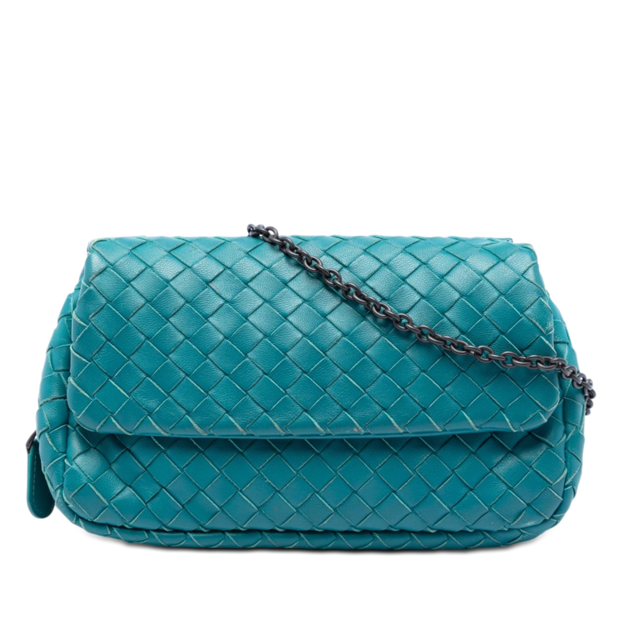 Mini Nappa Intrecciato Expandable Chain Crossbody - Image 1