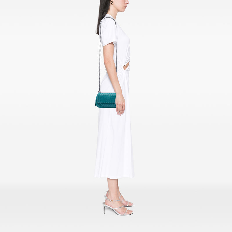 Mini Nappa Intrecciato Expandable Chain Crossbody - Image 5