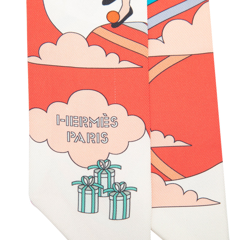 Carres Volants Silk Twilly Scarf - Image 5