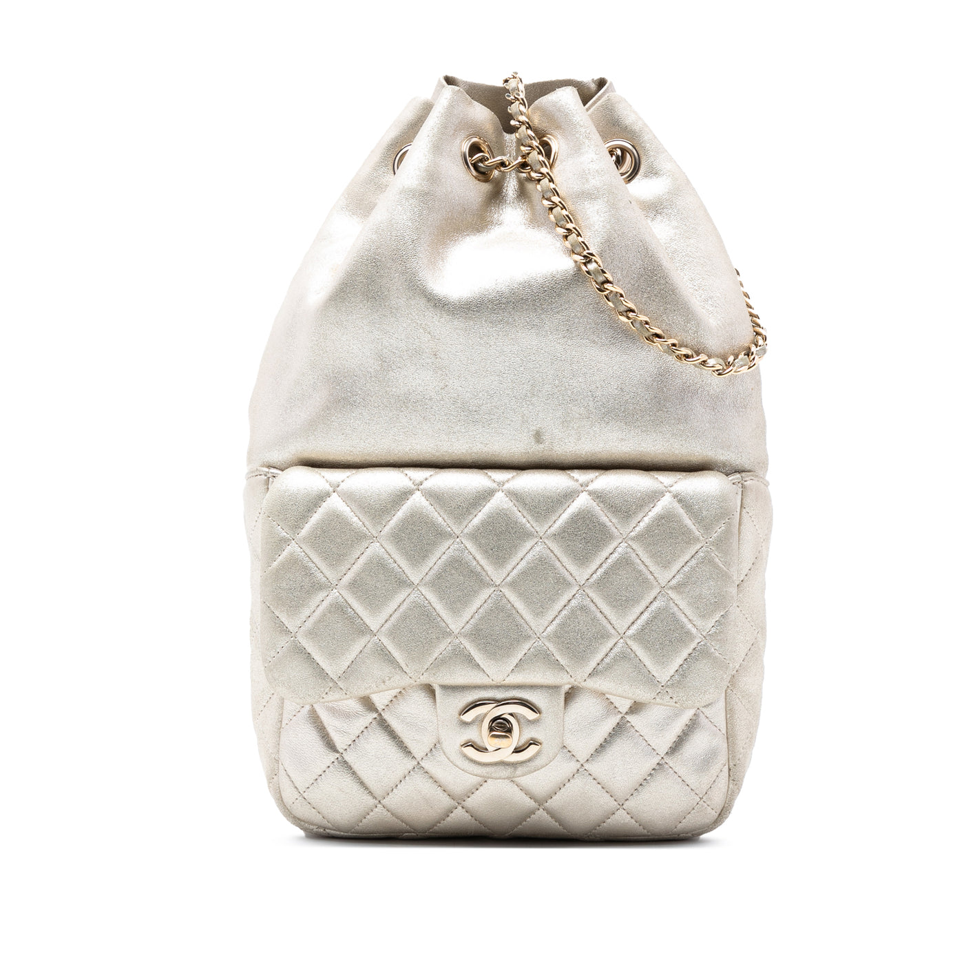 Small Metallic Lambskin In Seoul Backpack - Image 1