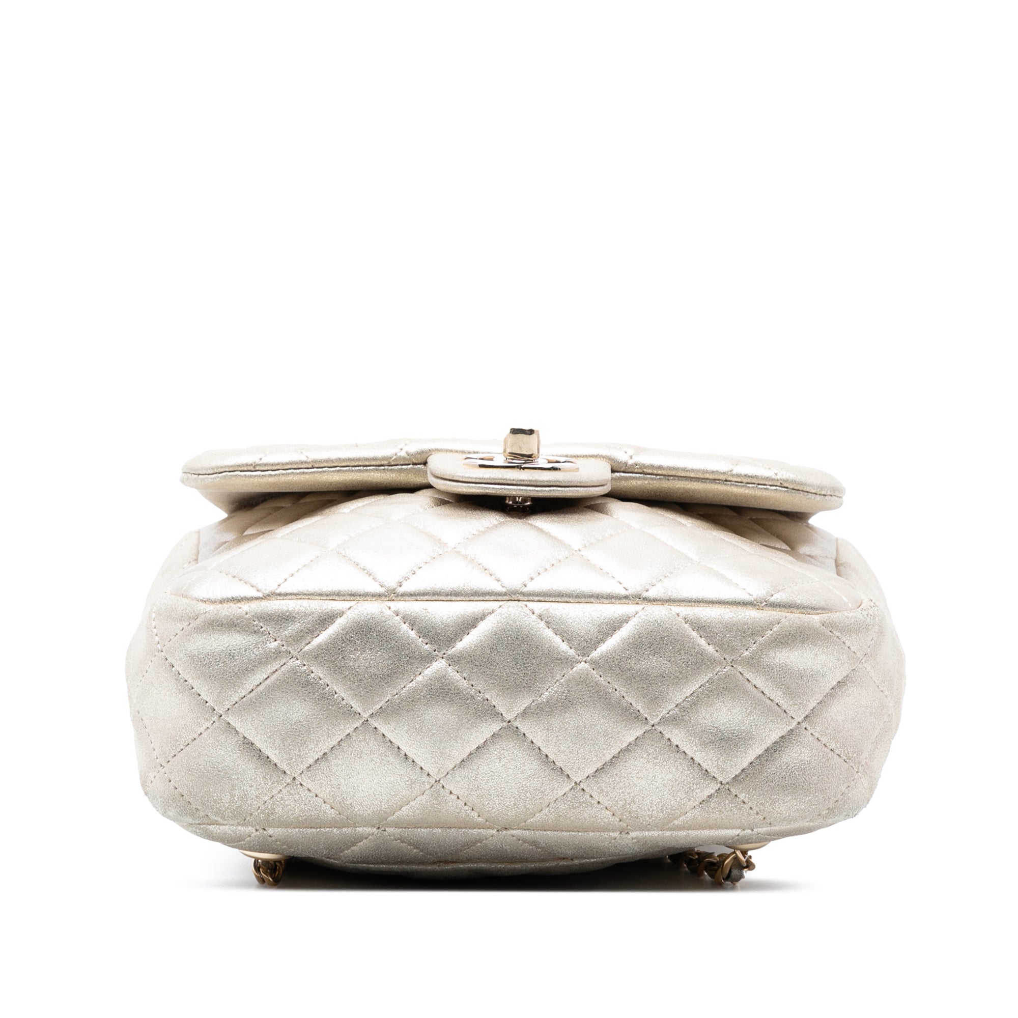 Small Metallic Lambskin In Seoul Backpack - Image 3