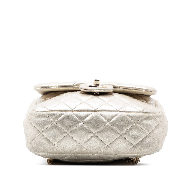 Small Metallic Lambskin In Seoul Backpack - Image 3