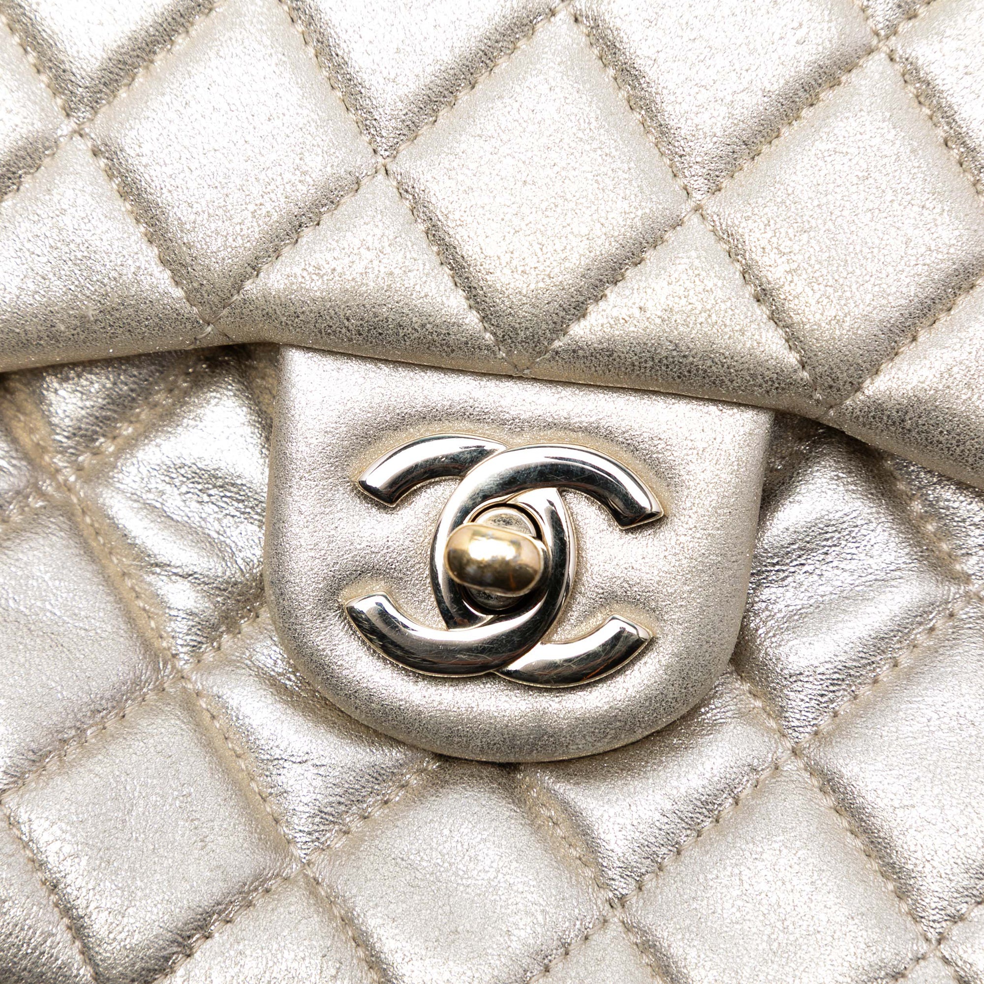Small Metallic Lambskin In Seoul Backpack - Image 5