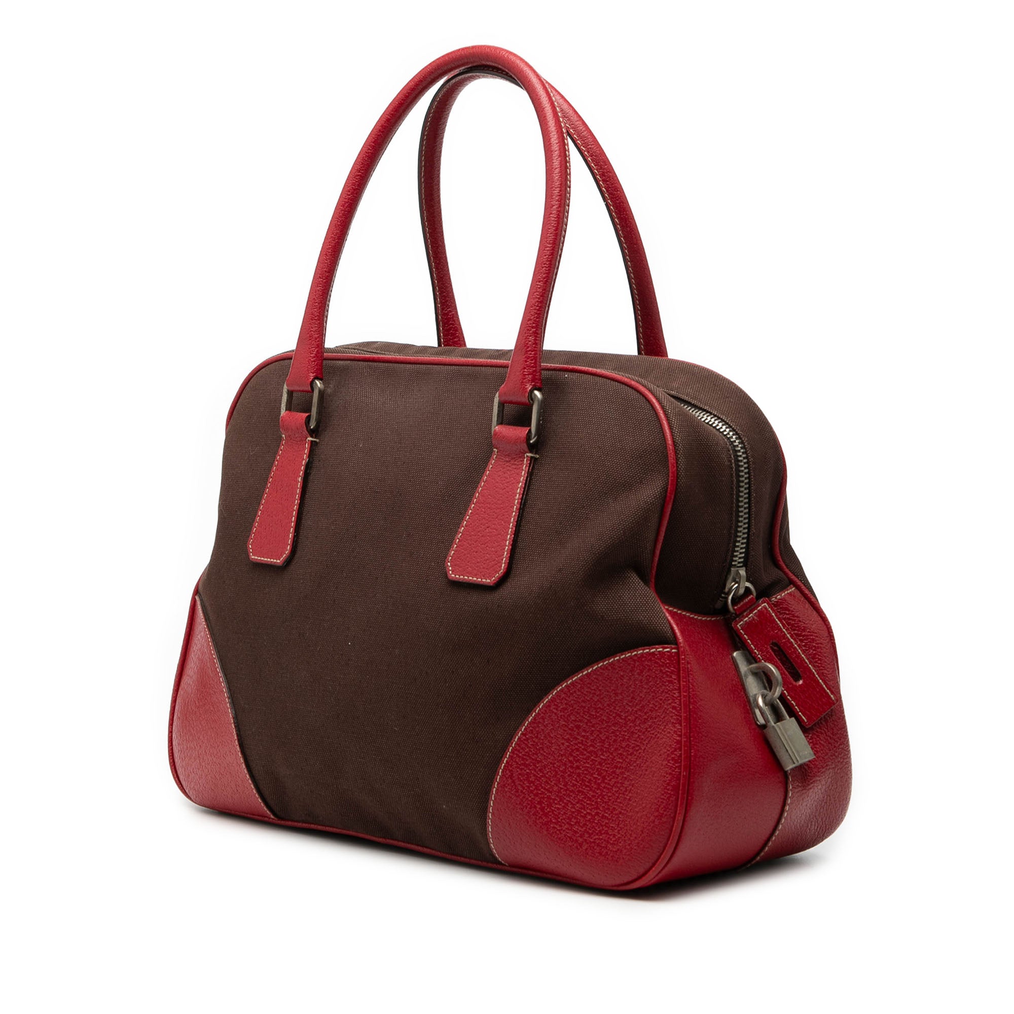 Cinghiale Trimmed Canvas Canapa Bauletto Bag - Image 2